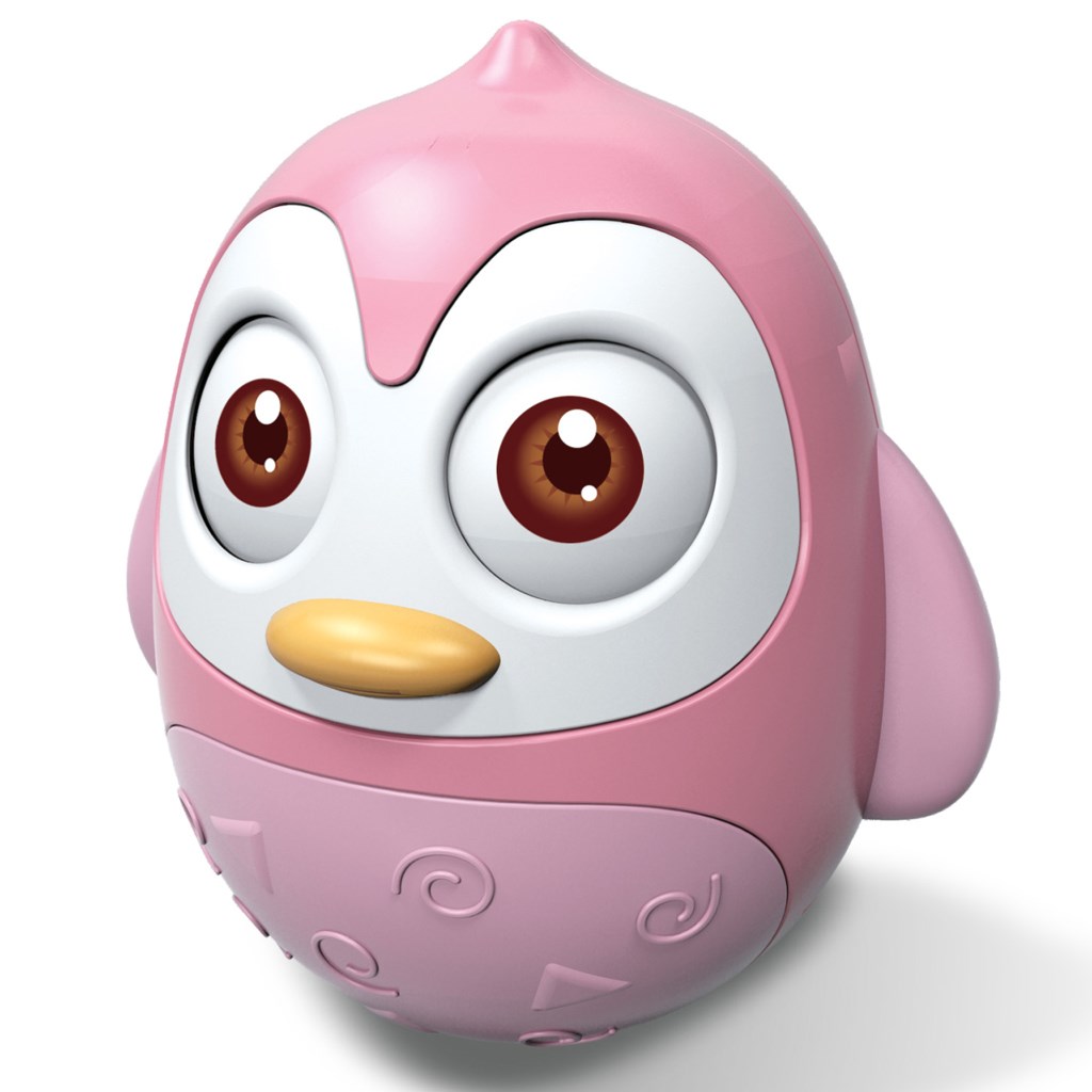 Kyvajuca-hracka-Baby-Mix-tucniak-ruzovy Kývajúca hračka Baby Mix tučniak ružový – Obrázok 1