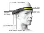 LED čelovka Cattara STRIP SENSOR 350lm nabíjacia – Obrázok 6