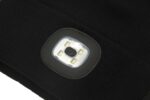 LED čelovka Cattara čiapka BLACK s LED svietidlom USB nabíjanie – Obrázok 5