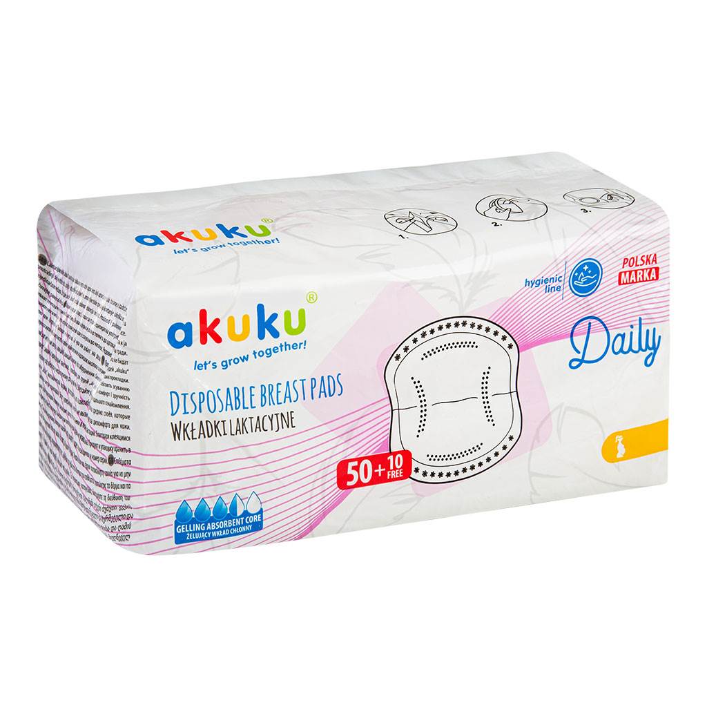 Laktacne-prsne-vlozky-Akuku-60-ks Laktačné prsné vložky Akuku 60 ks – Obrázok 1