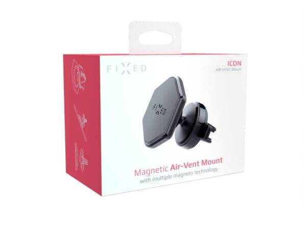 Magnetický držiak FIXED Icon Air Vent do ventilácie s kĺbom, čierny – Obrázok 14