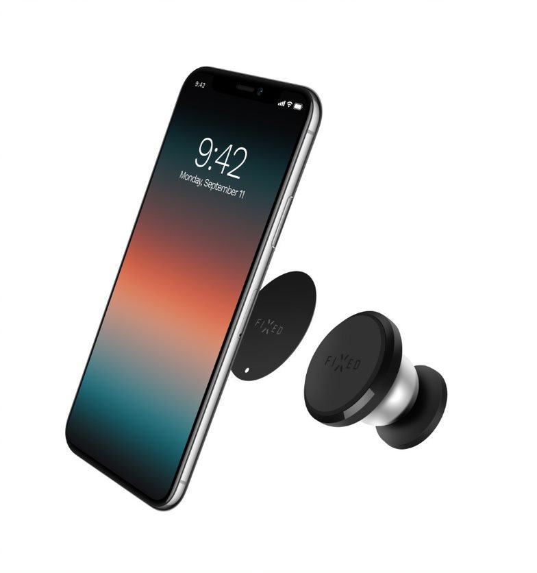 Magneticky-drziak-FIXED-Icon-Flex-mini-na-palubnu-dosku-cierny Magnetický držiak FIXED Icon Flex mini na palubnú dosku, čierny – Obrázok 1