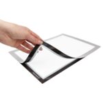 Magnetický rámček Magnetoplan samolepiaci A3 strieborný (2ks)