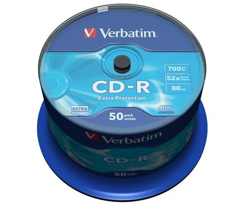 Medium-Verbatim-CD-R-700MB-80min-52x-Extra-Protection-50-cake Médium Verbatim CD-R 700MB 80min 52x Extra Protection 50-cake – Obrázok 1