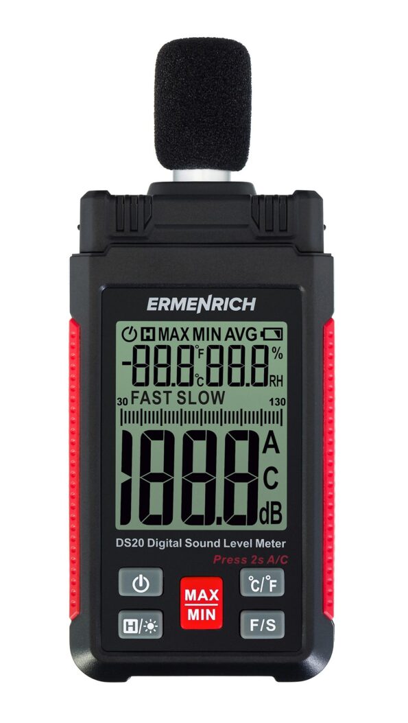 Merač Ermenrich Seek DS20 – merač hladiny hluku – Obrázok 6