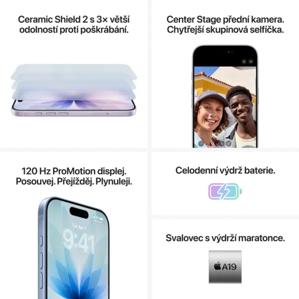 Mobilný telefón Apple iPhone 17 256GB čierny – Obrázok 7