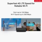 Modem TP-Link Mercusys MB113-4G LTE s WiFi routerom, 2× LAN, 1× slot SIM, 2,4 GHz – Obrázok 7