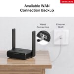 Modem TP-Link Mercusys MB113-4G LTE s WiFi routerom, 2× LAN, 1× slot SIM, 2,4 GHz – Obrázok 8