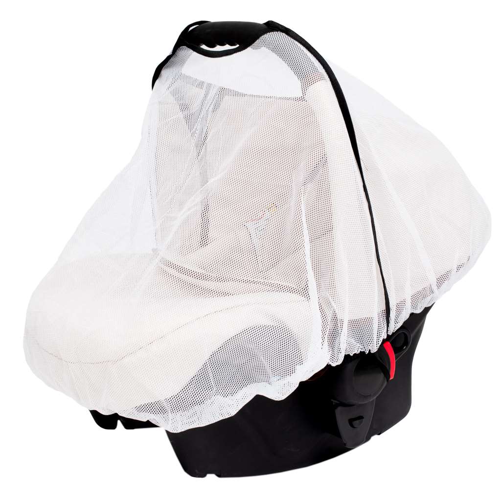Moskytiera-na-autosedacku-New-Baby-Basic-biela Moskytiéra na autosedačku New Baby Basic biela – Obrázok 1
