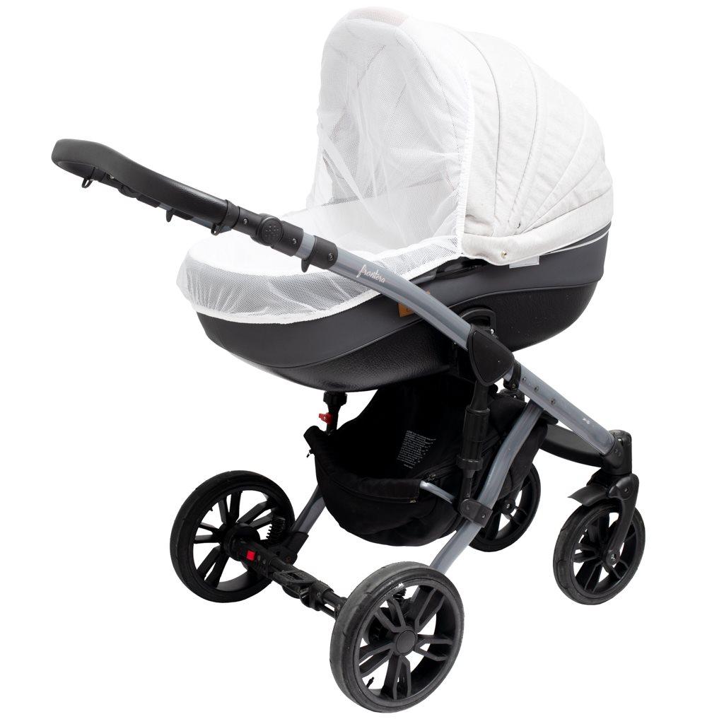 Moskytiera-na-kocik-New-Baby-Basic-biela Moskytiéra na kočík New Baby Basic biela – Obrázok 1
