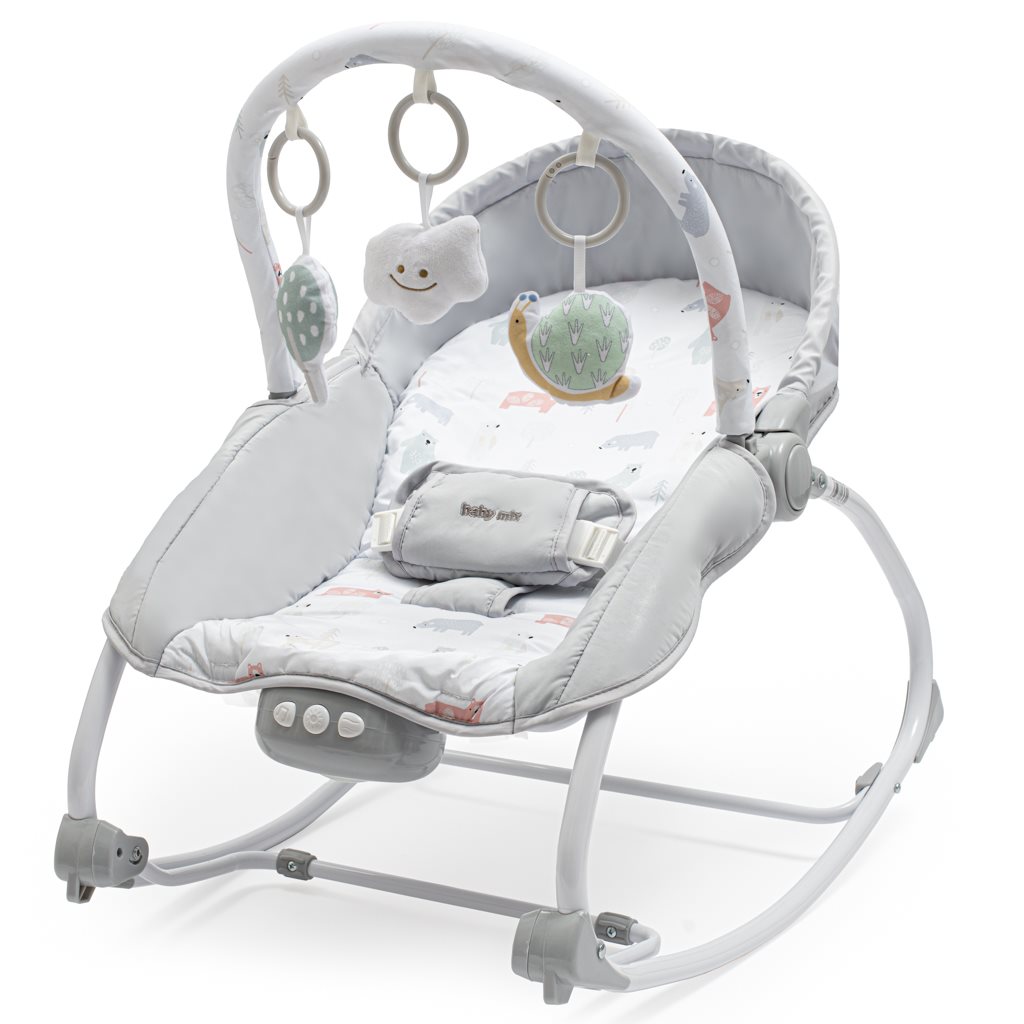 Multifunkcne-hojdacie-lehatko-pre-miminko-Baby-Mix-slimak Multifunkčné hojdacie lehátko pre miminko Baby Mix slimák – Obrázok 1