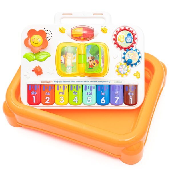 Multifunkčný hudobný učebný stolík 3in1  Baby Mix – Obrázok 2