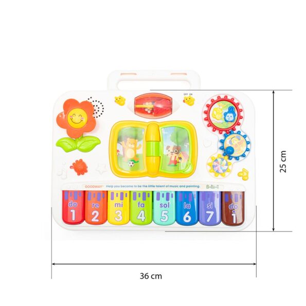 Multifunkčný hudobný učebný stolík 3in1  Baby Mix – Obrázok 8