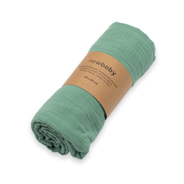Mušelínová deka New Baby green – Obrázok 2