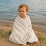 Mušelínová detská deka New Baby 70x100 cm linen – Obrázok 2