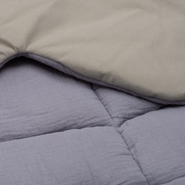 Mušelínová hracia deka New Baby Leaf blue – Obrázok 2
