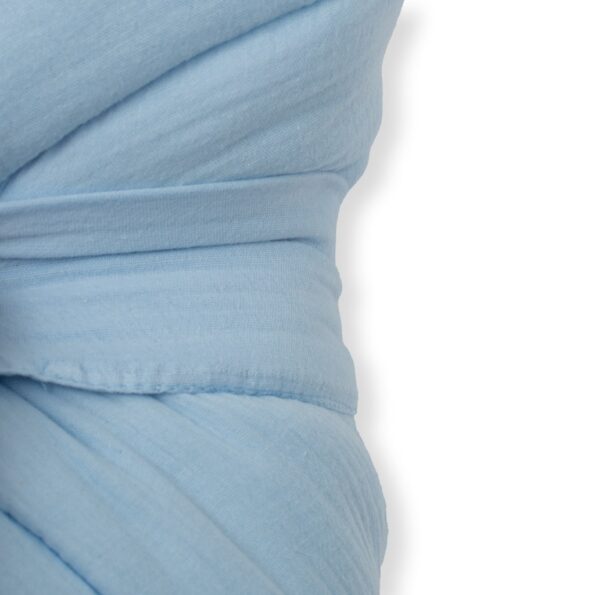 Mušelínová šnurovacia zavinovačka New Baby blue – Obrázok 3