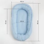 Mušelínové hniezdočko pre bábätko New Baby light grey – Obrázok 5