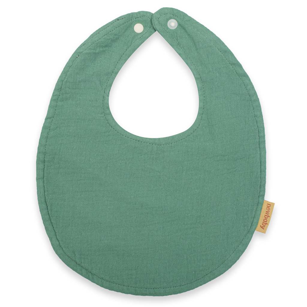 Muselinovy-detsky-podbradnik-New-Baby-green Mušelínový detský podbradník New Baby green – Obrázok 1