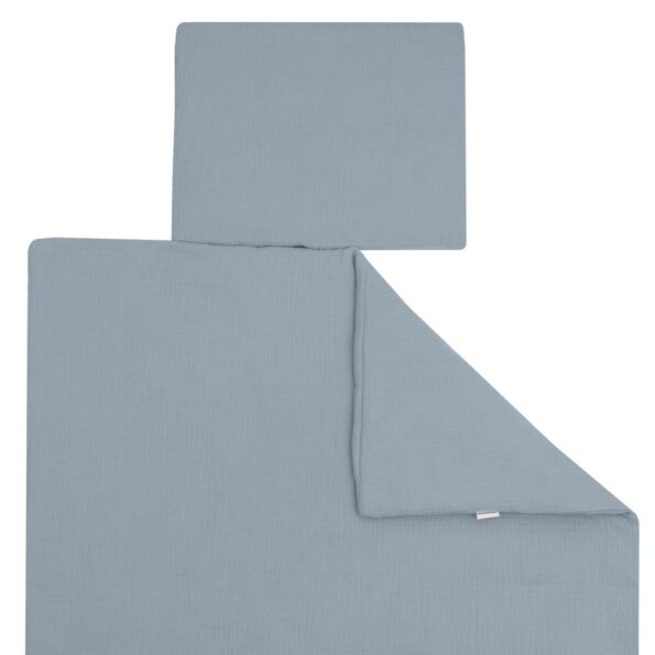 Mušelínový set s výplňou New Baby 80x70 cm modrý – Obrázok 2