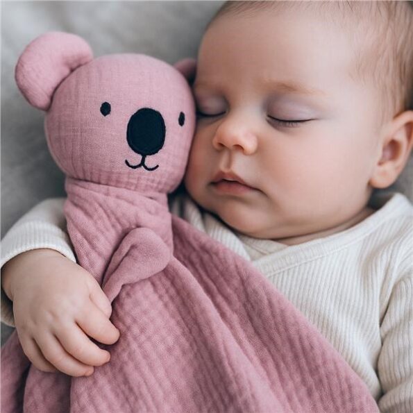 Mušelínový usínáčik  New Baby Koala pink – Obrázok 6
