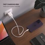Nabíjačka FIXED sieťová GaN Mini s 2xUSB-C a USB výstupom, podpora PD, 65 W, biela – Obrázok 3