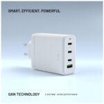 Nabíjačka FIXED sieťová GaN s 3×USB-C a USB výstupom, podpora PD 3.0, 120W, biela – Obrázok 5