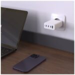 Nabíjačka FIXED sieťová GaN s 3×USB-C a USB výstupom, podpora PD 3.0, 120W, biela – Obrázok 9