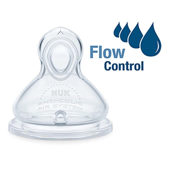 Náustok-Cumlík Flow Control Nuk 6+ m  2 ks – Obrázok 3