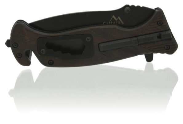 Nôž Cattara BLACK BLADE zatvárací s poistkou 21,7 cm – Obrázok 3