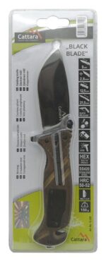 Nôž Cattara BLACK BLADE zatvárací s poistkou 21,7 cm – Obrázok 8