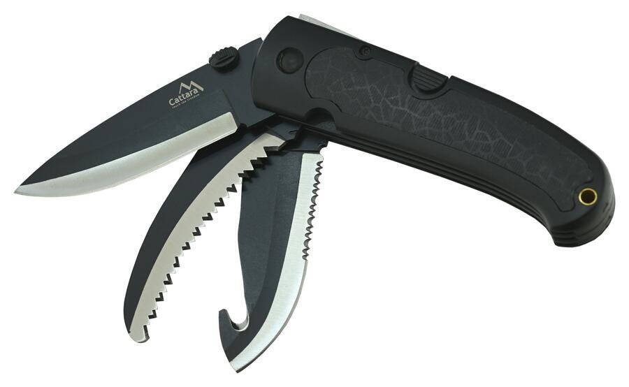 Noz-Cattara-FORESTER-zatvaraci-3in1-21-cm Nôž Cattara FORESTER zatvárací 3in1 21 cm – Obrázok 1