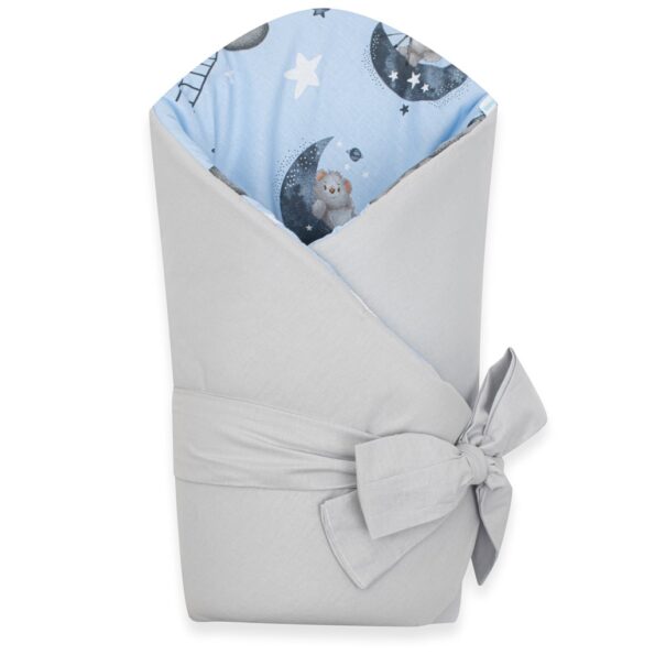Obojstranná detská zavinovačka New Baby Teddy bear in space 80x80 cm – Obrázok 2
