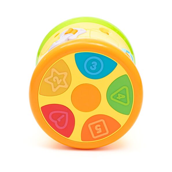 Obojstranný dynamický bubienok Baby Mix žltý – Obrázok 3