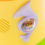 Obojstranný dynamický bubienok Baby Mix žltý – Obrázok 5