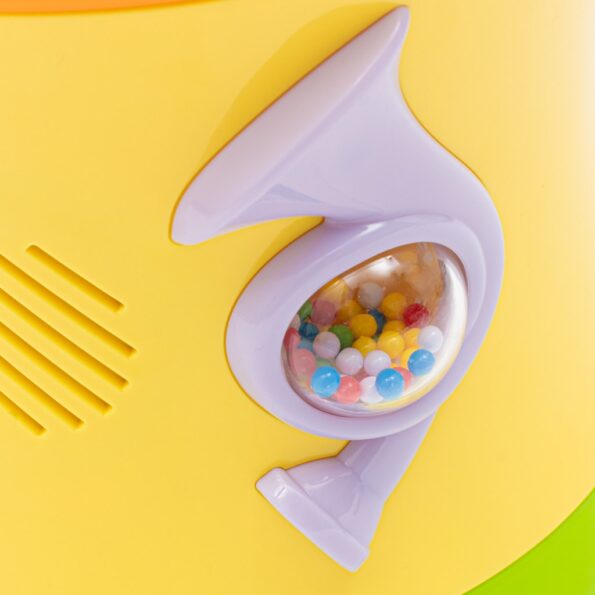 Obojstranný dynamický bubienok Baby Mix žltý – Obrázok 5