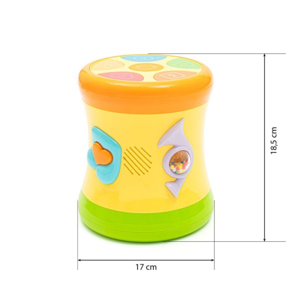Obojstranný dynamický bubienok Baby Mix žltý – Obrázok 6