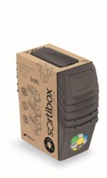 Odpadkový kôš Prosperplast SORTIBOX 3 x 20 l šedý kameň – Obrázok 2