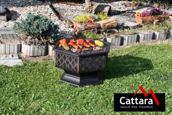 Ohnisko Cattara HEXAGON copper patina s poklopem – Obrázok 7