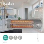 Ohrievač Nedis kúpeľňový HTBA10GY – Obrázok 2