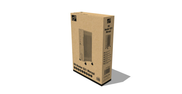 Olejový radiátor G21 Merapi biely, 9 rebier, 2000 W – Obrázok 10