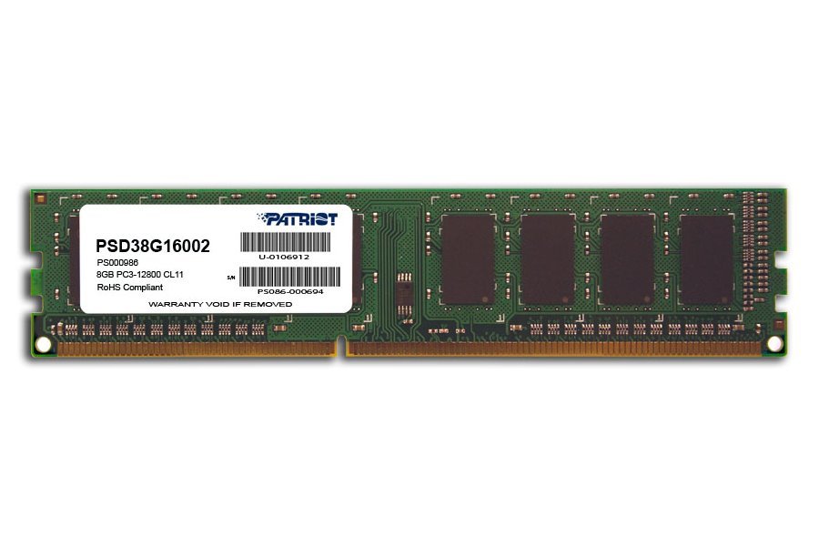 Pamat-Patriot-DDR3-8GB-1600MHz-CL11 Pamäť Patriot DDR3 8GB, 1600MHz, CL11 – Obrázok 1
