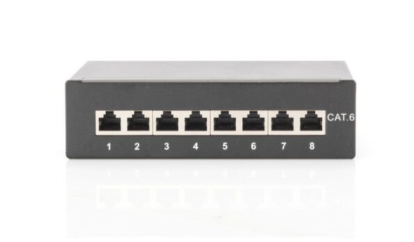 Patch panel 8 port Cat. 6 STP desktop – Obrázok 2