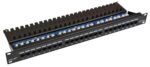 Patch panel LEXI-Net UTP cat.5e 24p. (horní zářez - "KRONE") - black – Obrázok 2