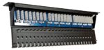 Patch panel LEXI-Net UTP cat.5e 24p. (horní zářez - "KRONE") - black – Obrázok 3