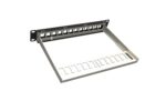 Patch panel Solarix modulárny neosadený 10" 12 portov, čierny 1U – Obrázok 2