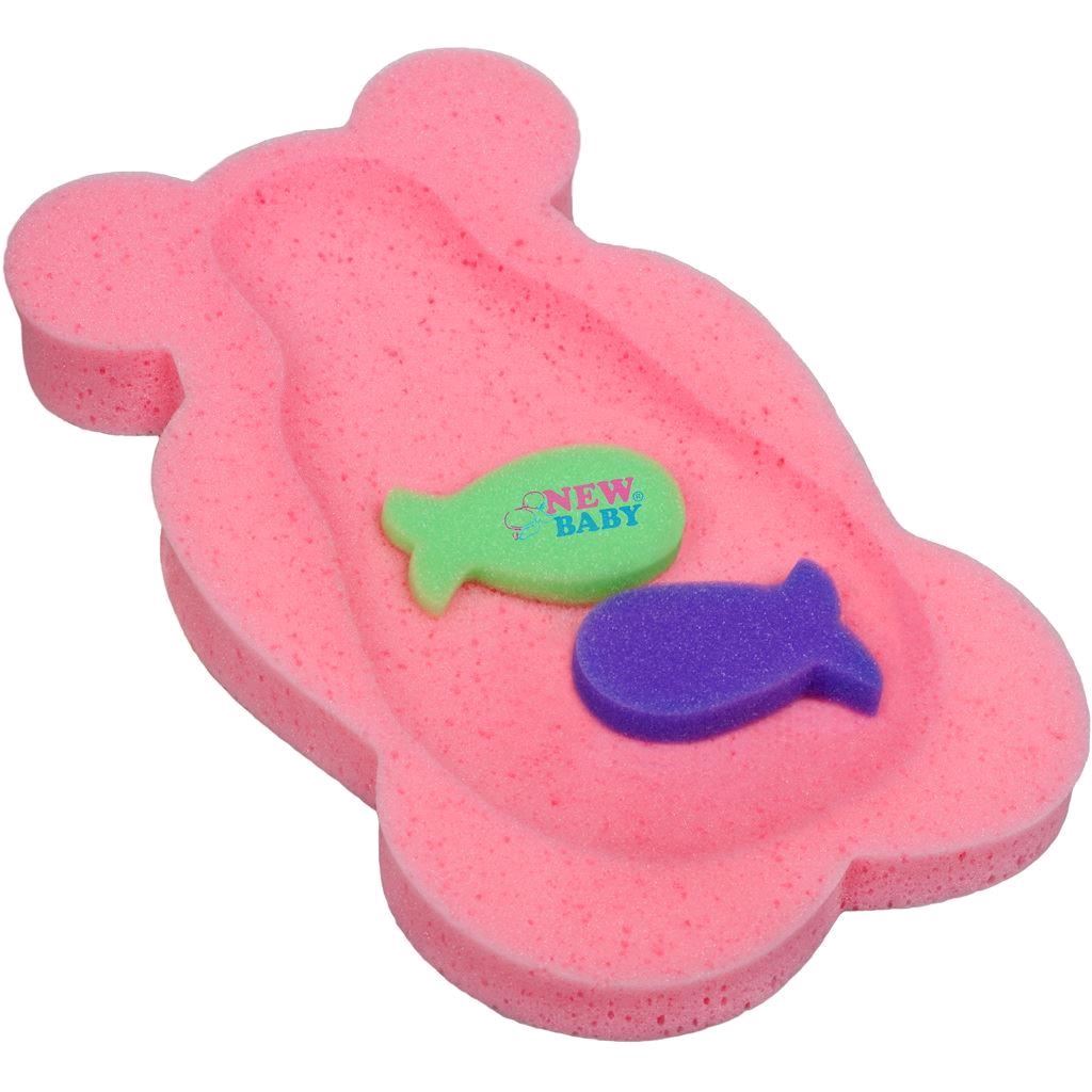 Penova-podlozka-maxi-New-Baby-BASIC-medved-ruzova Penová podložka maxi New Baby BASIC medveď ružová – Obrázok 1
