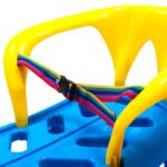 Plastové sánky s operadlom Baby Mix SNOW STAR červené – Obrázok 4