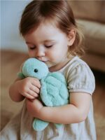 Plyšová hračka korytnačka Baby Mix 26 cm zelená – Obrázok 4