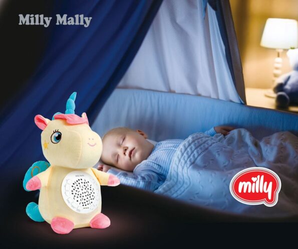 Plyšový zaspávačik jednorožec s projektorom Milly Mally – Obrázok 10